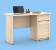 MEJA KERJA 1/2 BIRO 120 WALNUT